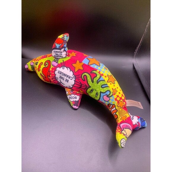 Wild Republic Message from the Planet Dolphin 12" Stuffed Sea Animal Plush - Picture 3 of 6